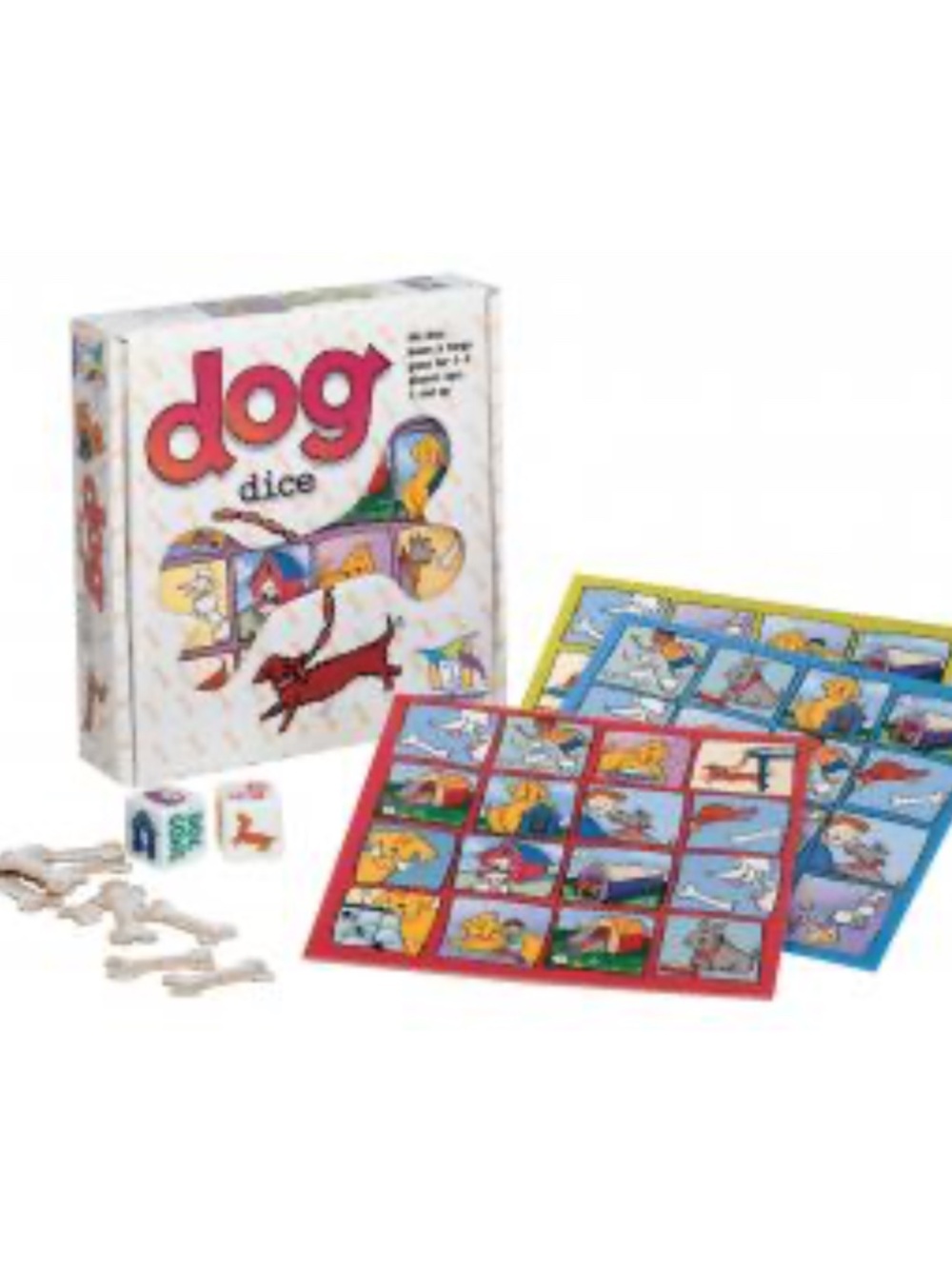 Award Winning 2005 Dog dice game Complete ~  classroom 5+